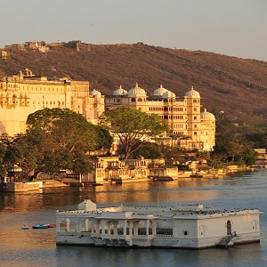 Udaipur Lake Palace shimmering on water